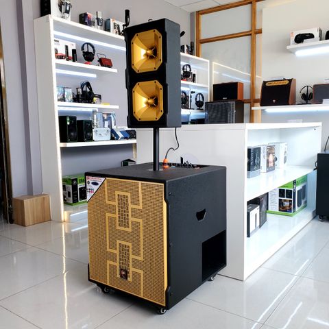 Loa Karaoke K1050 Bass 5 Tấc - Cột Đơn Chống Hú