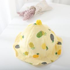 Mũ rộng vành cho bé LOBY vải mềm in họa tiết hoa quả dễ thương M0109011