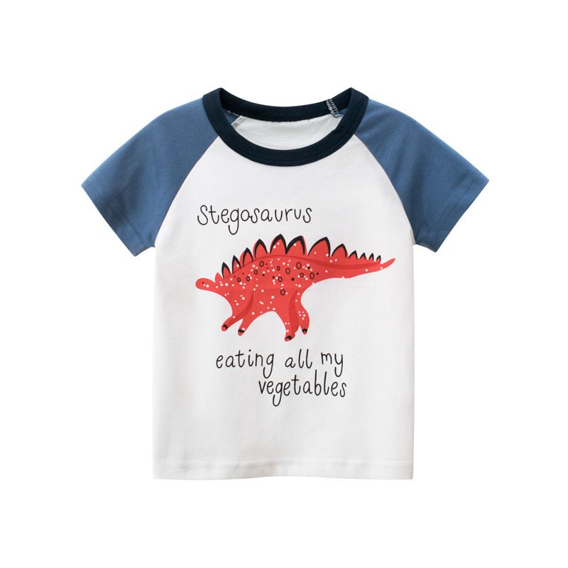 Áo phông cho bé LOBY tay cộc in hình khủng long A0102010