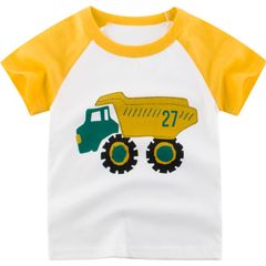 Áo phông bé trai LOBY tay cộc in họa tiết xe tải A0102014