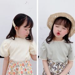 Áo thun bé gái LOBY phối ren co giãn 4 chiều A0202026