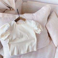 Áo thun bé gái LOBY phối ren co giãn 4 chiều A0202026