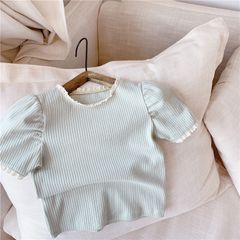 Áo thun bé gái LOBY phối ren co giãn 4 chiều A0202026