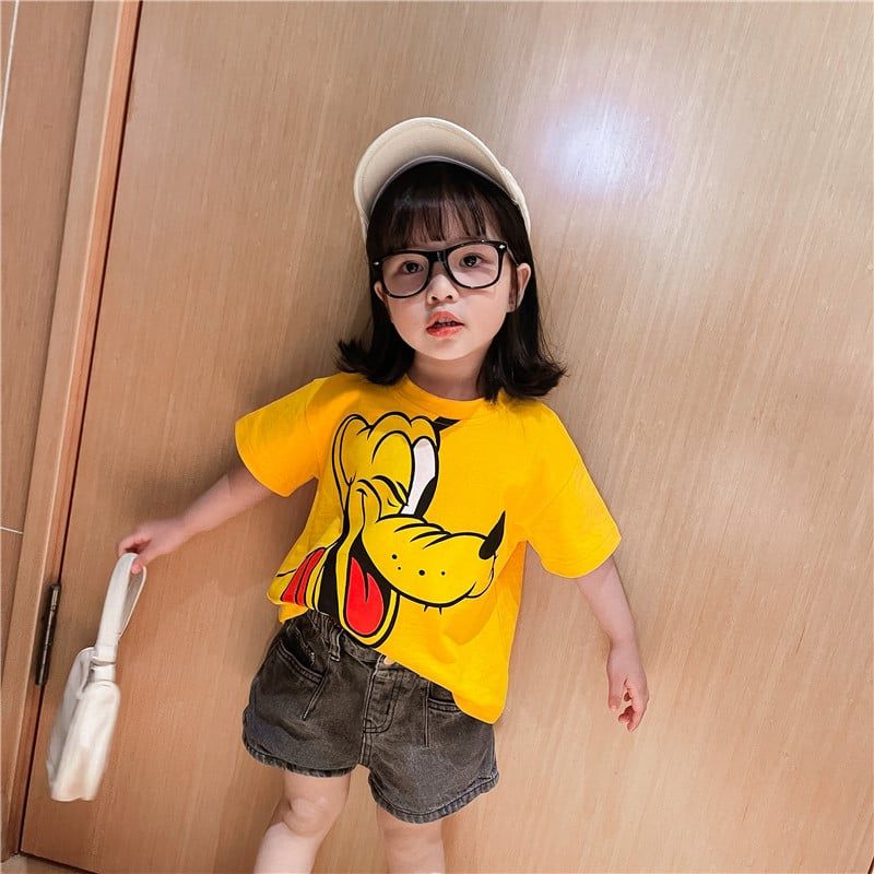 Áo phông tay cộc cho bé LOBY  in nhân vật hoạt hình ngộ nghĩnh A0202038