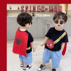 Áo phông bé trai mô phỏng áo choàng của Spider man A0202063