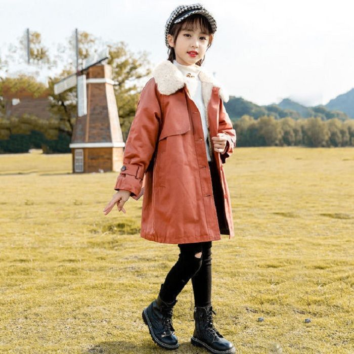 Áo khoác măng tô bé gái LOBY thời trang sành điệu AK0111014