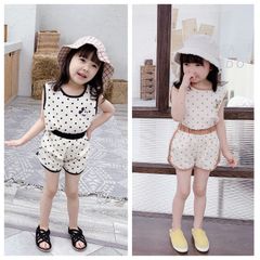 Đồ bộ bé gái LOBY họa tiết chấm bi B0503043