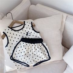 Đồ bộ bé gái LOBY họa tiết chấm bi B0503043