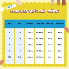 Quần chip đùi bé gái LOBY họa tiết hoạt hình dễ thương QC0114003