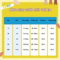 Quần chip bé gái LOBY chất cotton cao cấp QC0114001