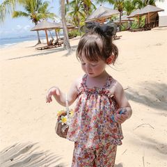 Bộ đồ mùa hè bé gái LOBY thiết kế 2 dây mát mẻ B0103005