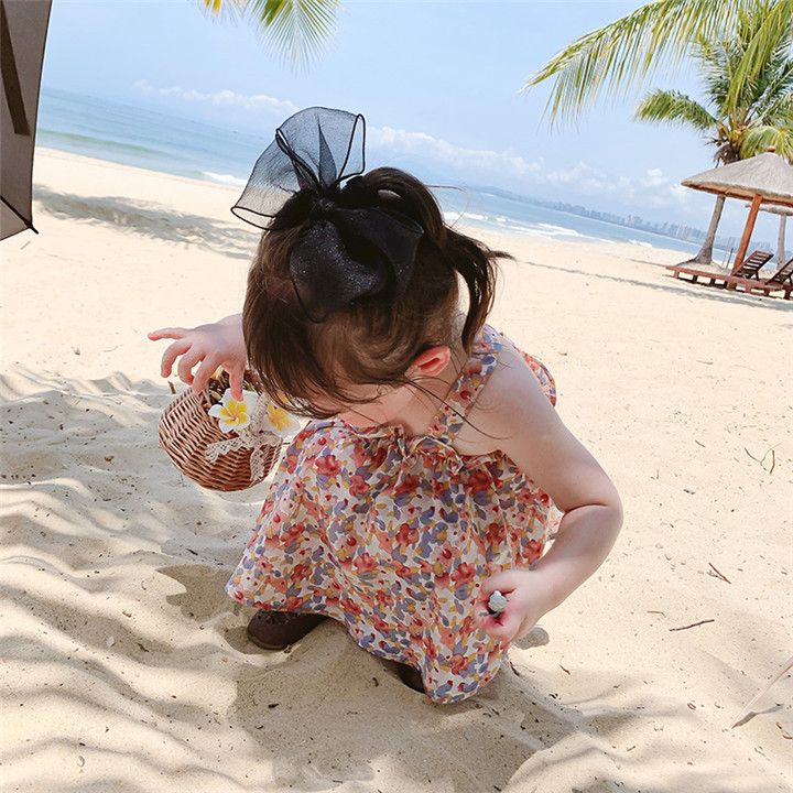 Bộ đồ mùa hè bé gái LOBY thiết kế 2 dây mát mẻ B0103005