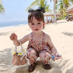 Bộ đồ mùa hè bé gái LOBY thiết kế 2 dây mát mẻ B0103005