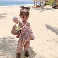 Bộ đồ mùa hè bé gái LOBY thiết kế 2 dây mát mẻ B0103005