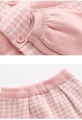 Bộ quần áo thu đông bé gái LOBY giả vest độc đáo B0503136