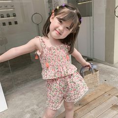 Bộ quần áo thun hoa nhí LOBY xinh xắn cho bé gái B0503142