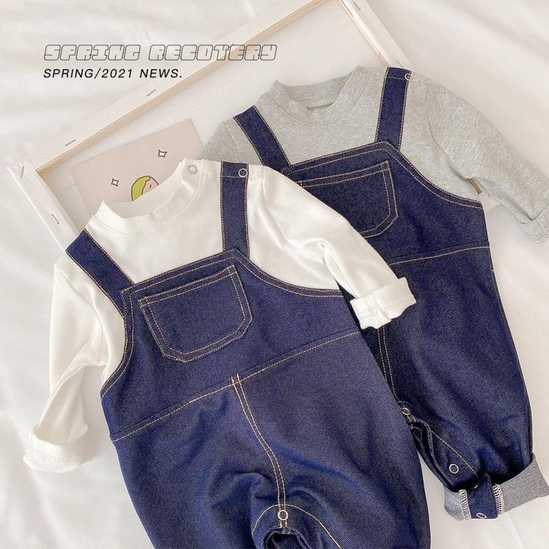Body thu đông cho bé LOBY kiểu dài tay giả yếm B0503112