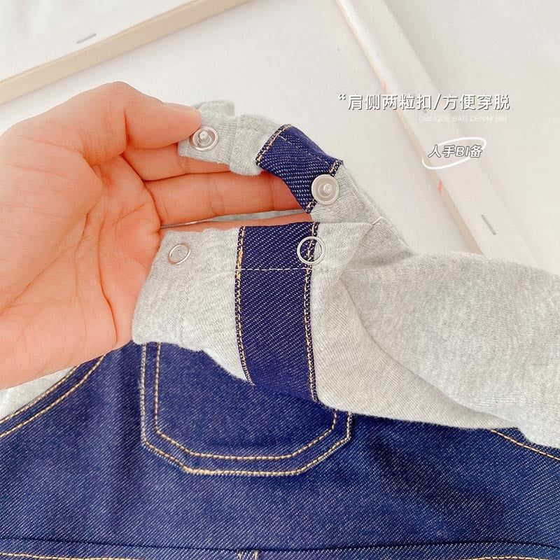 Body thu đông cho bé LOBY kiểu dài tay giả yếm B0503112