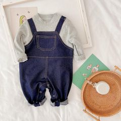 Body thu đông cho bé LOBY kiểu dài tay giả yếm B0503112