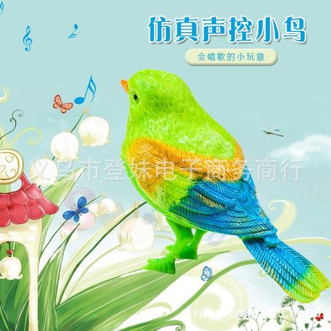 Chim đồ chơi hoạt động bằng cách điều khiển giọng nói D0108045