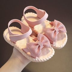 Dép quai hậu bé gái LOBY đính nơ điệu đà D0104004