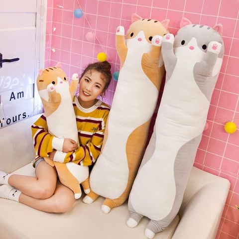 Gối ôm mèo nhồi bông cực tiện lợi và dễ thương cho các bé D0108057