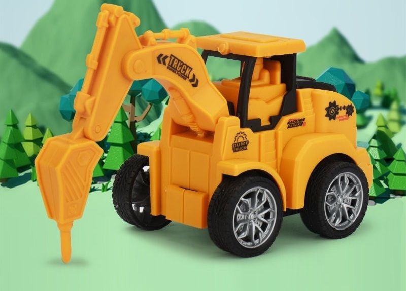 Mô hình oto đồ chơi công trường chạy bằng cót cực ngầu cho bé trai D0108061