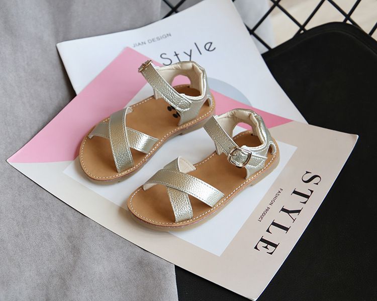 Sandal cho bé gái LOBY kiểu dây đan chéo sành điệu G0105005