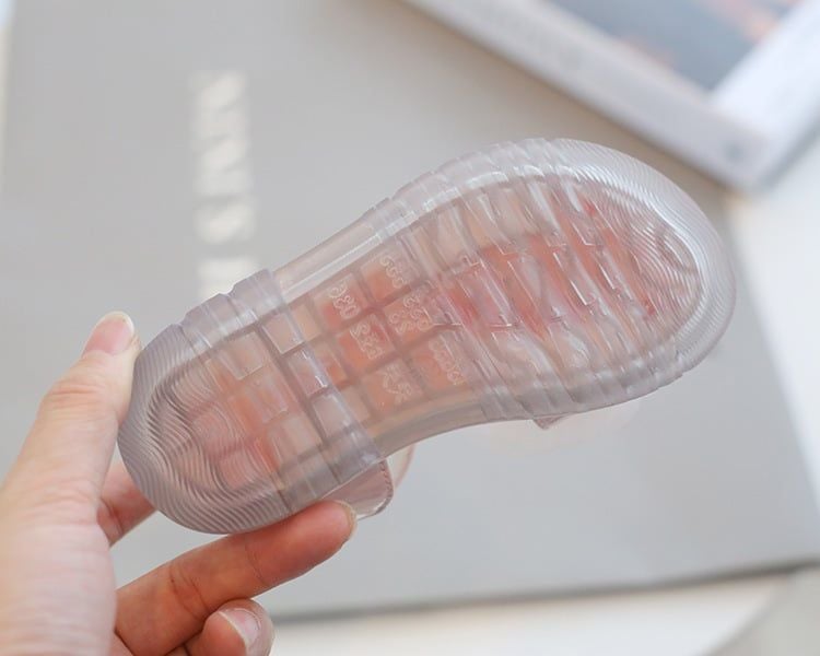 Dép quai hậu cho bé gái LOBY đính nơ vải dễ thương G0105008