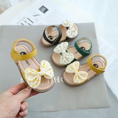 Dép quai hậu bé gái LOBY đính nơ điệu đà G0105010