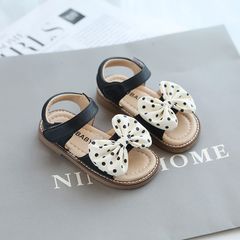 Dép quai hậu bé gái LOBY đính nơ điệu đà G0105010