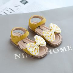Dép quai hậu bé gái LOBY đính nơ điệu đà G0105010