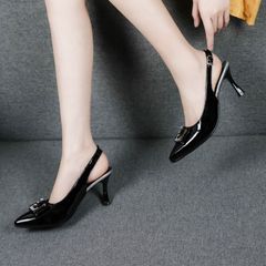 Giày sandal công sở cao cấp 6cm đính nơ phong cách tinh tế, thanh lịch L693