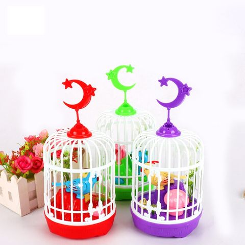Lồng chim đồ chơi có âm thanh và ánh sáng kích hoạt bằng giọng nói D0108049