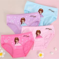 Quần chip tam giác bé gái LOBY chất cotton co dãn QC0114002
