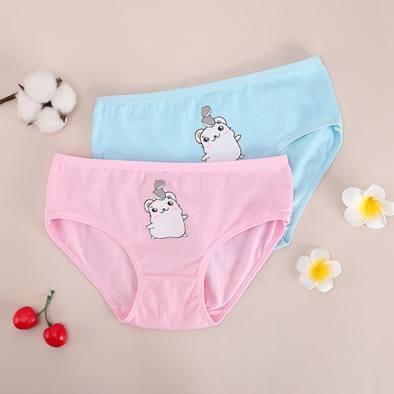 Quần chip tam giác bé gái LOBY chất cotton co dãn QC0114002
