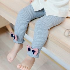Quần legging bé gái LOBY chất len co dãn ấm áp Q0106032