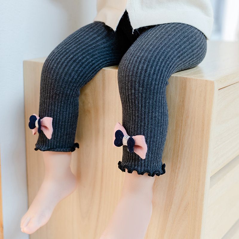 Quần legging bé gái LOBY chất len co dãn ấm áp Q0106032