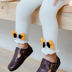 Quần legging bé gái LOBY chất len co dãn ấm áp Q0106032