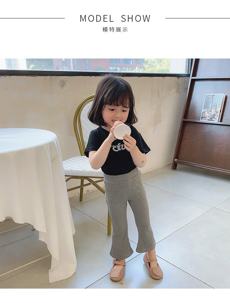 Quần legging bé gái LOBY thiết kế ống loe sành điệu Q0106034