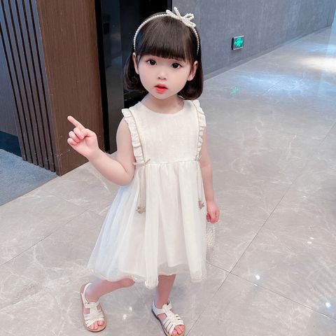 Váy công chúa bé gái LOBY màu trắng điệu đà V0401072