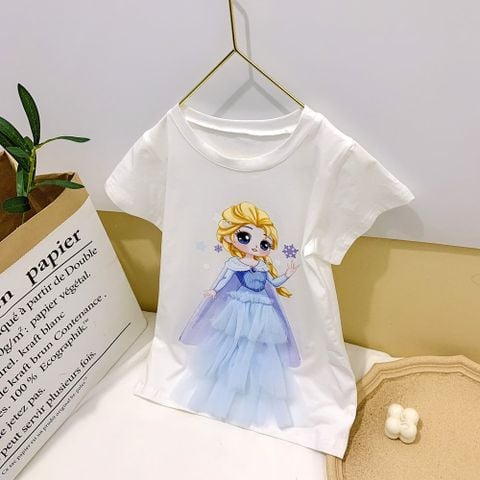 Váy dáng suông bé gái LOBY in hình công chúa V0401087