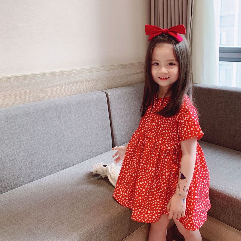 Váy xòe bé gái LOBY in hoa nhí phong cách Hàn Quốc V0401082 – LOBY ...