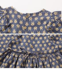 Váy mùa thu bé gái LOBY in họa tiết hình thỏ đáng yêu V0401117