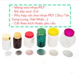 Màng seal PET | Màng seal nhôm ghép giấy cho hũ nhựa PET | Màng nhôm dán niêm phong cho hũ nhựa PET