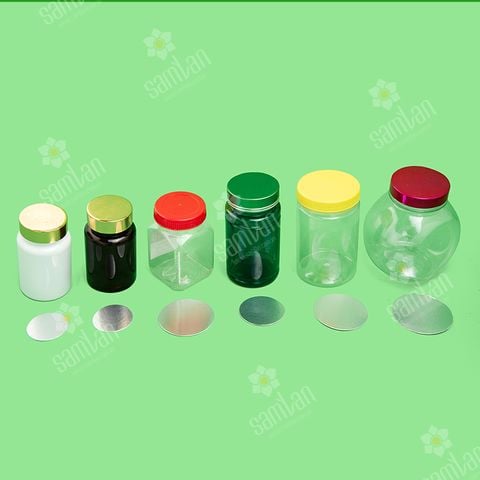 Màng seal PET | Màng seal nhôm ghép giấy cho hũ nhựa PET ( Kích thước có sẵn)