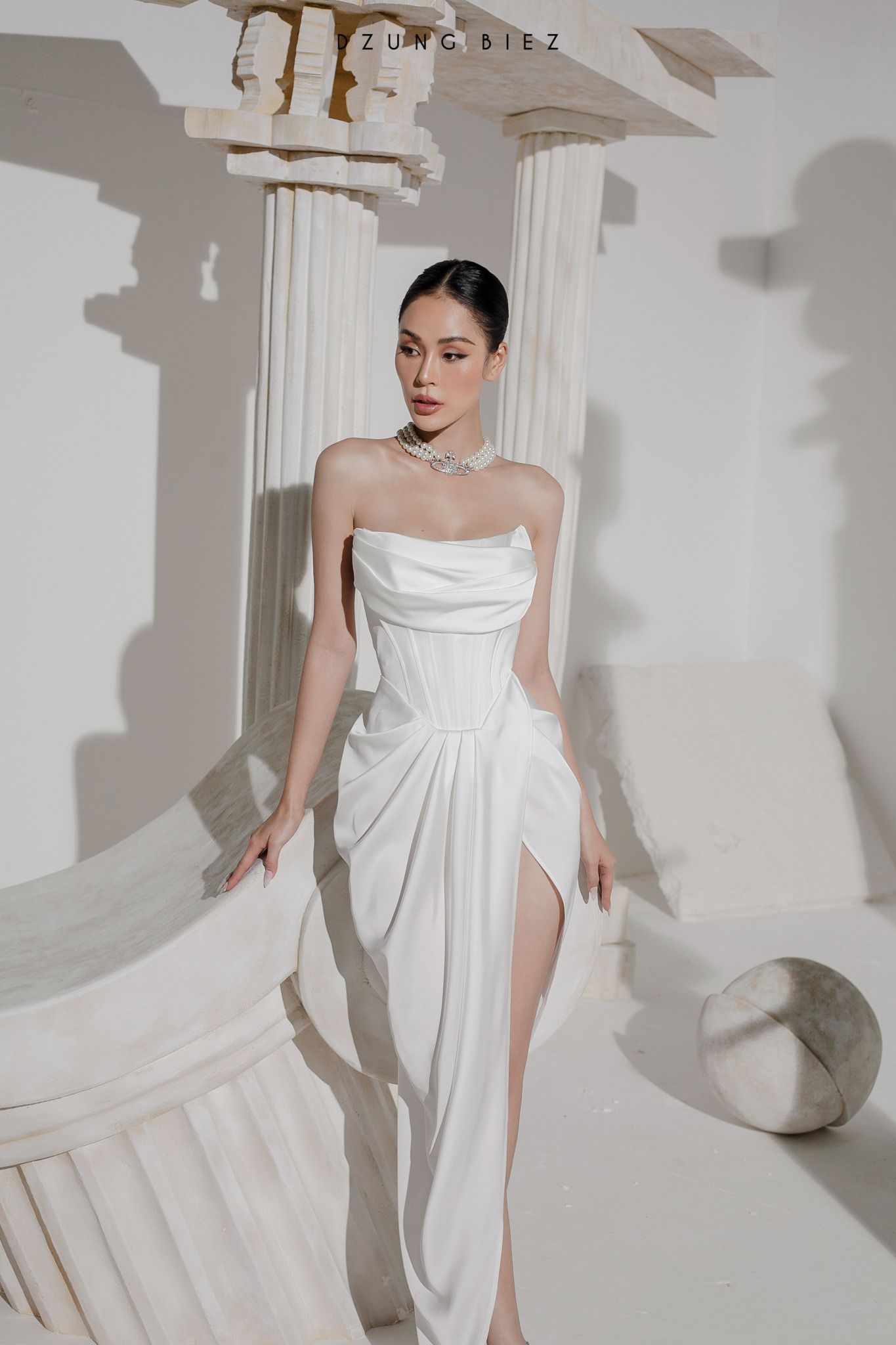 NAPUBEE Đầm Maxi Trắng Hở Lưng Đi Biển  Váy 2 Dây Nơ Lưng Dự Tiệc Thiết Kế  Cao Cấp NEIL DRESS  MixASale