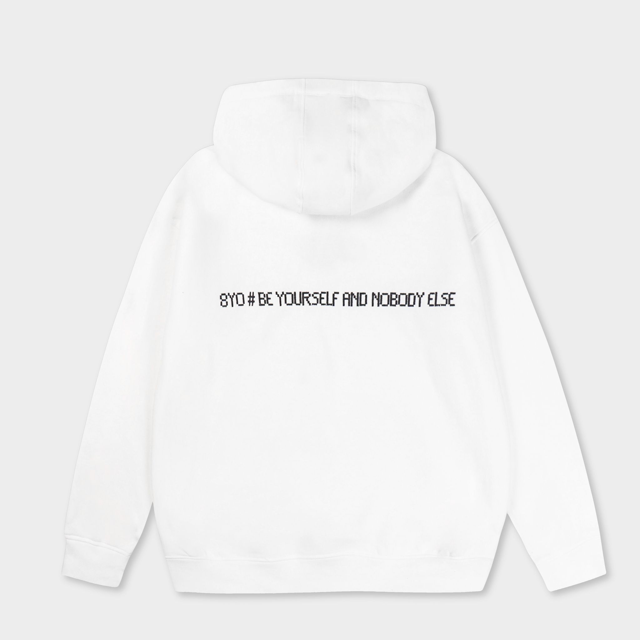 EMBROIDERY HOODIE WHITE 8YO Studio