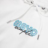  EMBROIDERY HOODIE # WHITE 