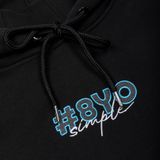  EMBROIDERY HOODIE # BLACK 